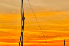 BOAT-ON-THE-BEACH-AT-SUNSET-by-David-Pooley